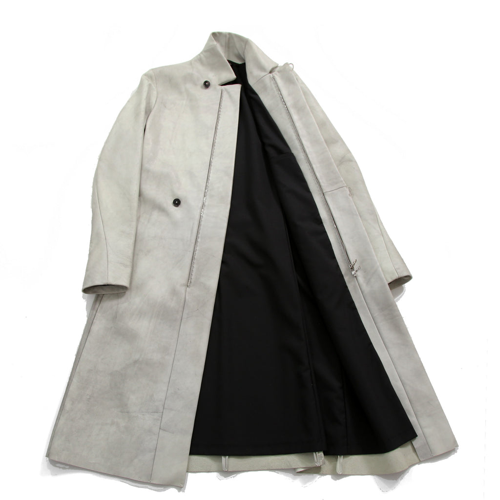 m.a+ エムエークロス / 23AW VERTICAL POCKETS FITTED COAT / GUIDI CALF LEATHER / SY1.0 / SIZE 48 (CARBON)