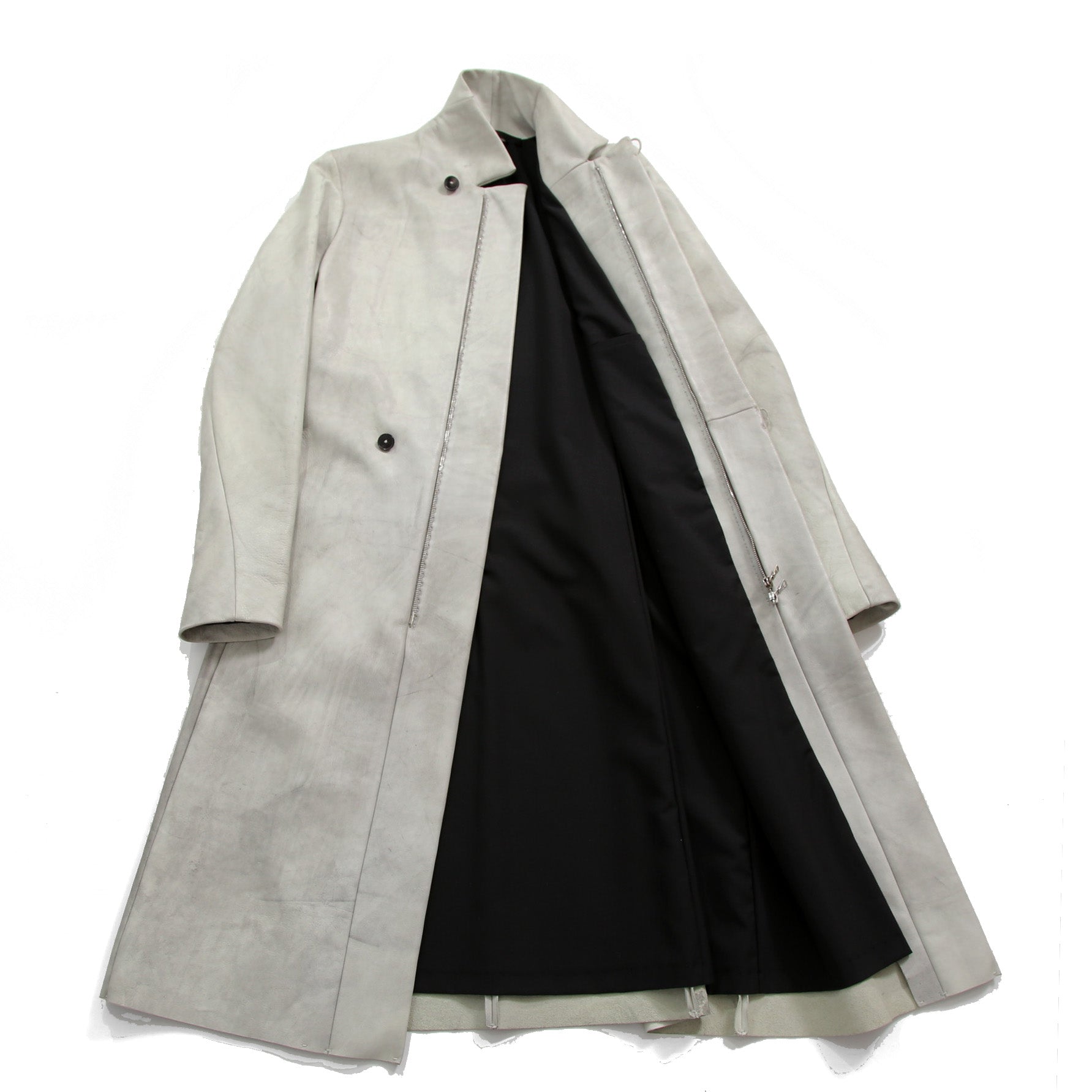 m.a+ エムエークロス / 23AW VERTICAL POCKETS FITTED COAT / GUIDI CALF LEATHER / SY1.0 / SIZE 48 (CARBON)