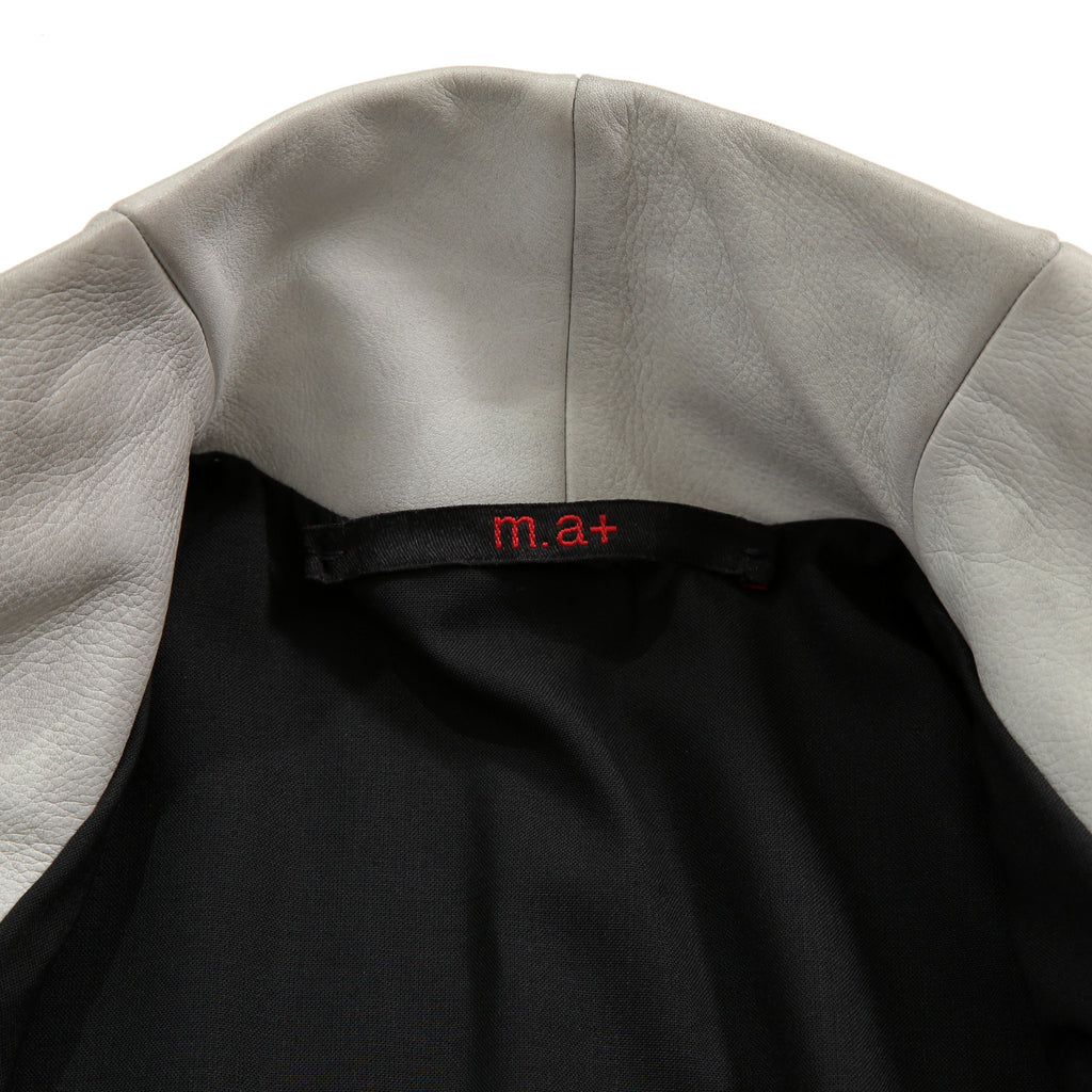 m.a+ エムエークロス / 23AW VERTICAL POCKETS FITTED COAT / GUIDI CALF LEATHER / SY1.0 / SIZE 48 (CARBON)