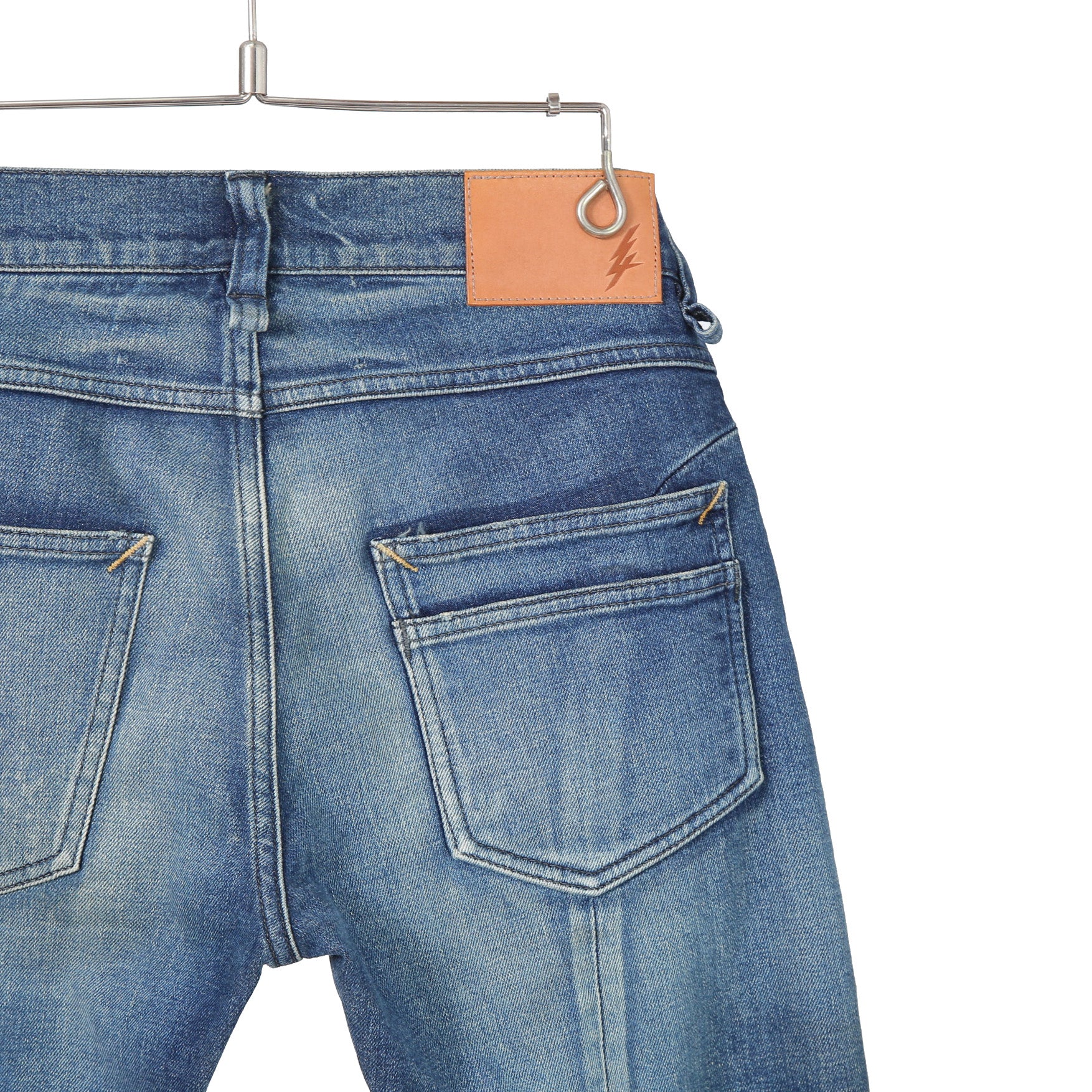 STRUM ストラム / 21SS 美品 12.5oz オーガニックコットン ストレッチデニム SKINNY JOHN スキニー ユーズド加工 / size 30 (INDIGO)