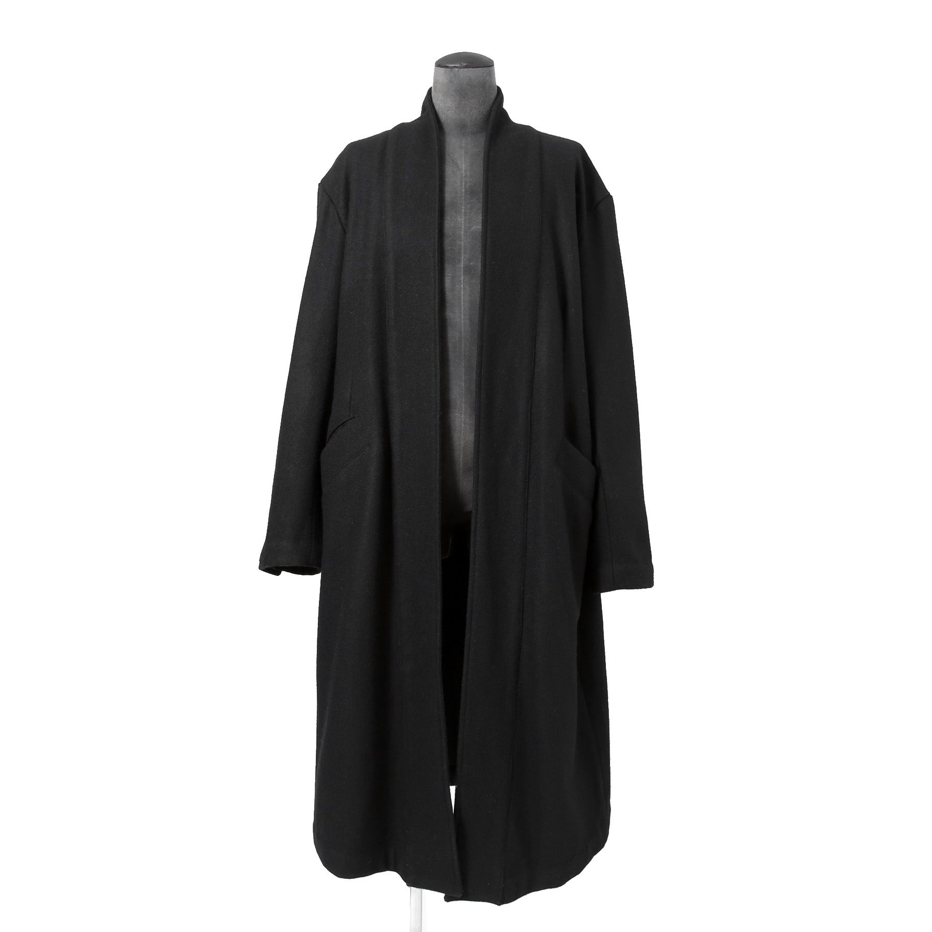 Greg Lauren グレッグ ローレン / 美品 BLACK WOOL GL1 BUTTON SPINE COAT / size 2 (BLACK)
