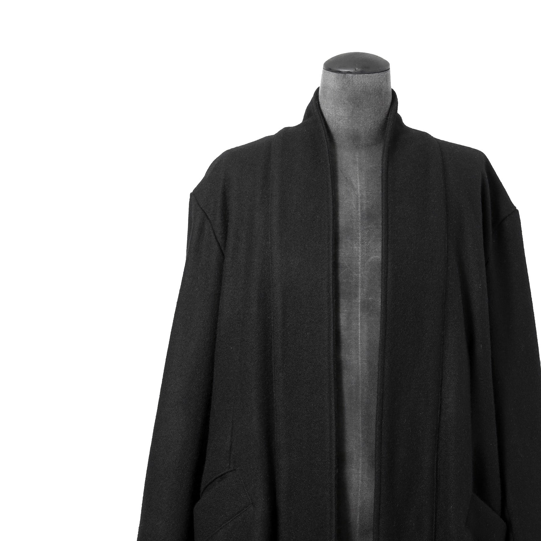 Greg Lauren グレッグ ローレン / 美品 BLACK WOOL GL1 BUTTON SPINE COAT / size 2 (BLACK)