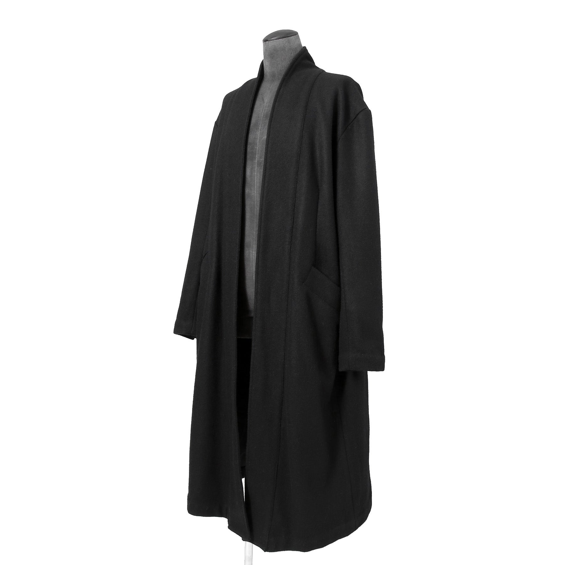 Greg Lauren グレッグ ローレン / 美品 BLACK WOOL GL1 BUTTON SPINE COAT / size 2 (BLACK)