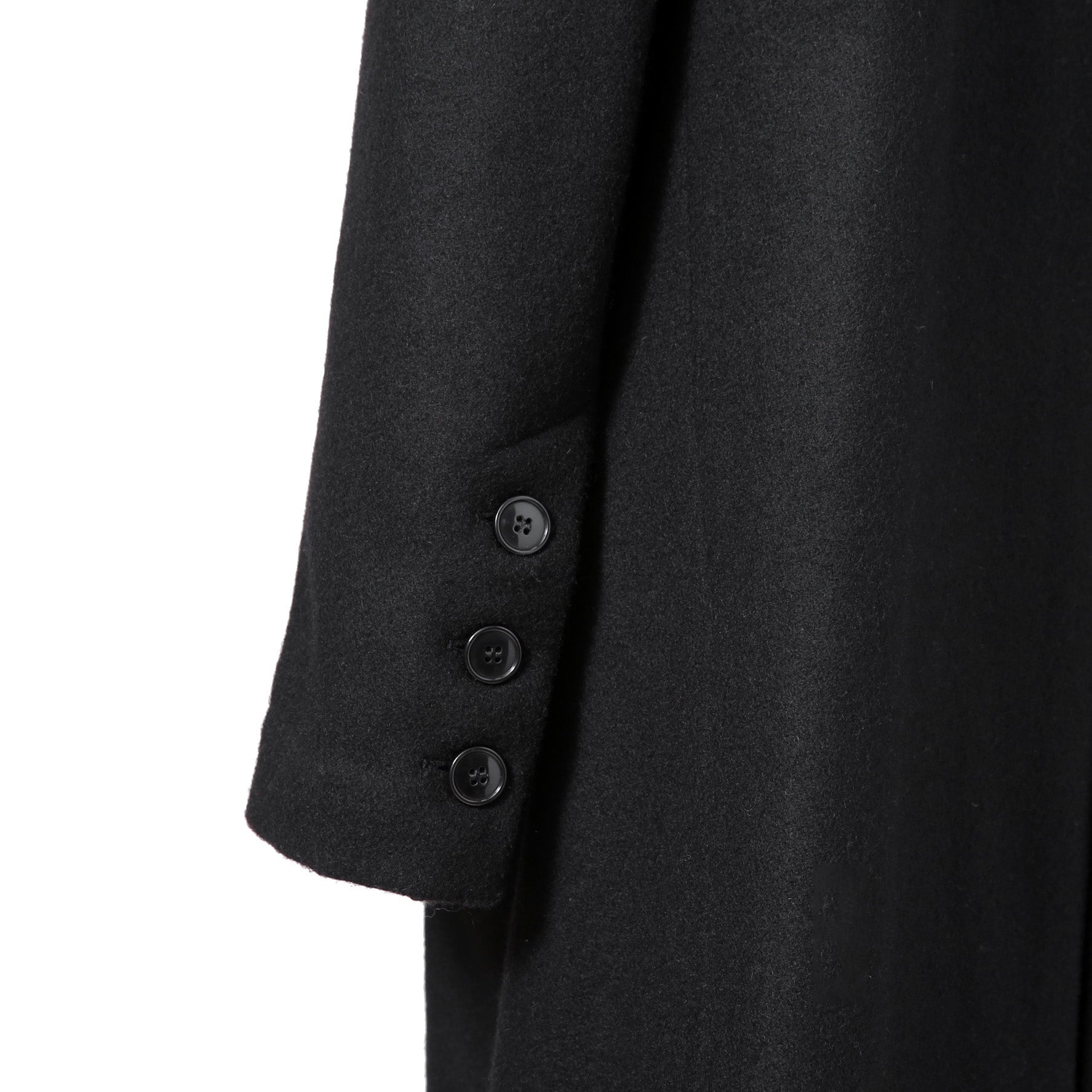 Greg Lauren グレッグ ローレン / 美品 BLACK WOOL GL1 BUTTON SPINE COAT / size 2 (BLACK)