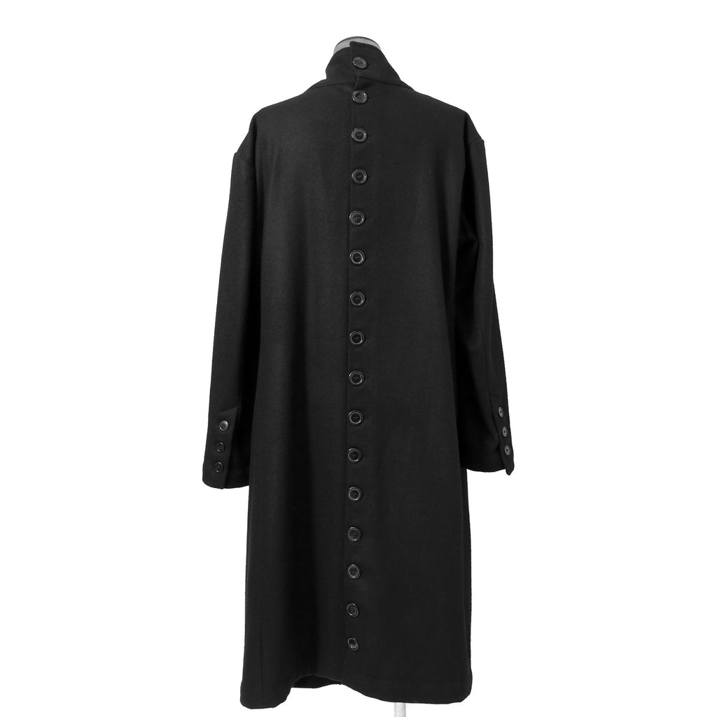 Greg Lauren グレッグ ローレン / 美品 BLACK WOOL GL1 BUTTON SPINE COAT / size 2 (BLACK)