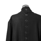 Greg Lauren グレッグ ローレン / 美品 BLACK WOOL GL1 BUTTON SPINE COAT / size 2 (BLACK)