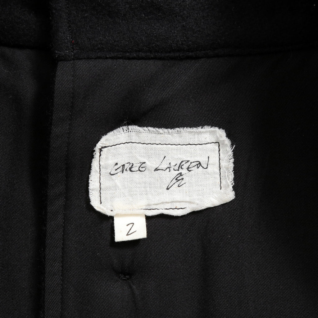 Greg Lauren グレッグ ローレン / 美品 BLACK WOOL GL1 BUTTON SPINE COAT / size 2 (BLACK)