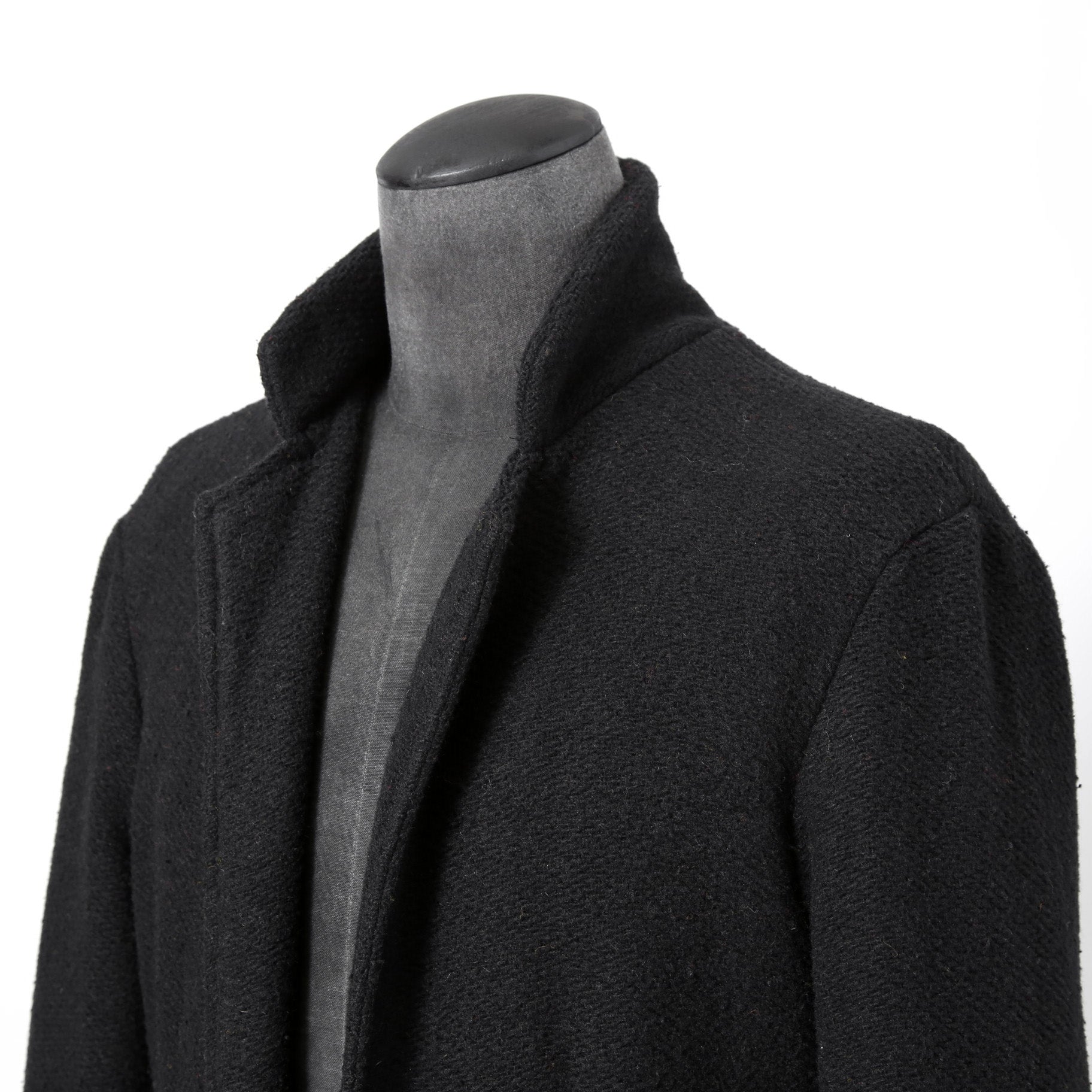 Greg Lauren グレッグ ローレン / 美品 MIXED BLANCKET TOP COAT / size 2 (BLACK)