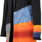 Greg Lauren グレッグ ローレン / 美品 MIXED BLANCKET TOP COAT / size 2 (BLACK)