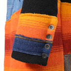 Greg Lauren グレッグ ローレン / 美品 MIXED BLANCKET TOP COAT / size 2 (BLACK)