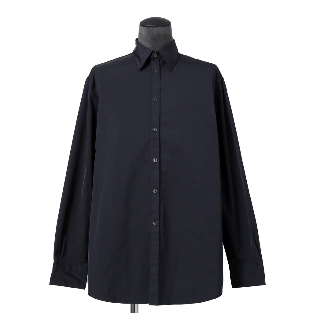 VALENTINO GARAVANI ヴァレンティノ ガラヴァーニ / ルーズフィット ポリエステル プレーンシャツ / TVSABA95CKV / size 38 (NAVY)