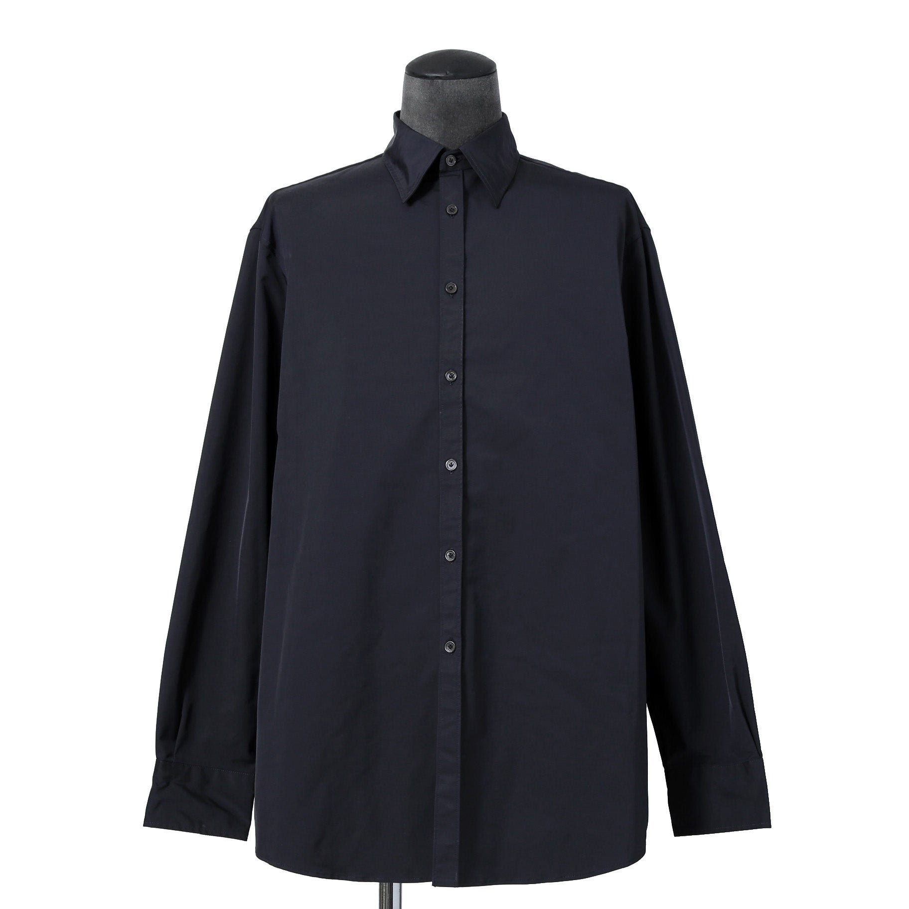 VALENTINO GARAVANI ヴァレンティノ ガラヴァーニ / ルーズフィット ポリエステル プレーンシャツ / TVSABA95CKV / size 38 (NAVY)