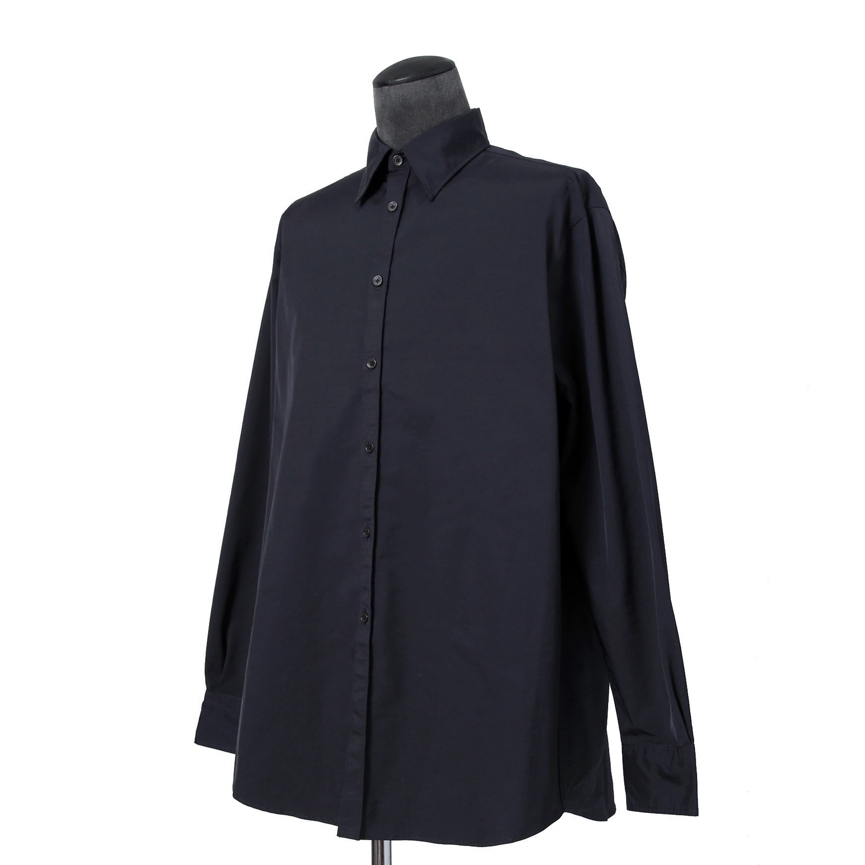 VALENTINO GARAVANI ヴァレンティノ ガラヴァーニ / ルーズフィット ポリエステル プレーンシャツ / TVSABA95CKV / size 38 (NAVY)