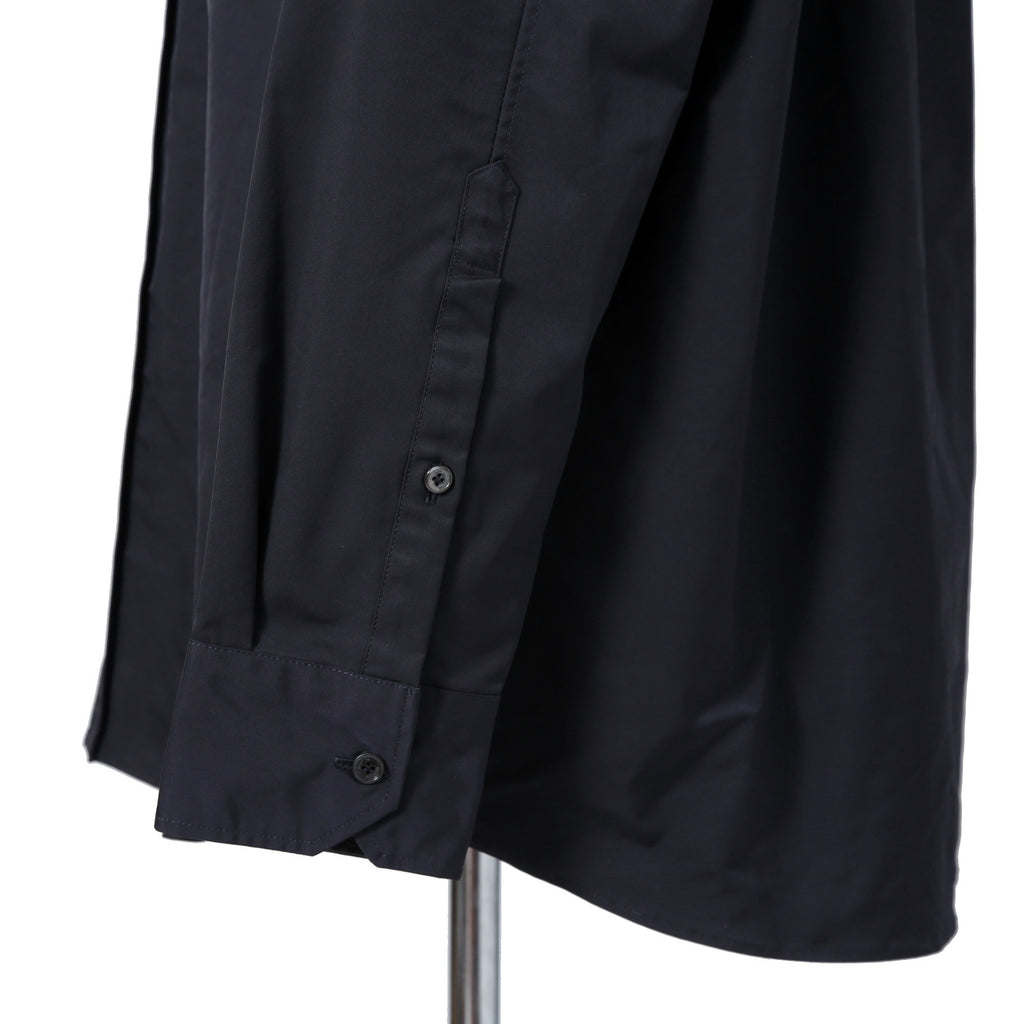 VALENTINO GARAVANI ヴァレンティノ ガラヴァーニ / ルーズフィット ポリエステル プレーンシャツ / TVSABA95CKV / size 38 (NAVY)