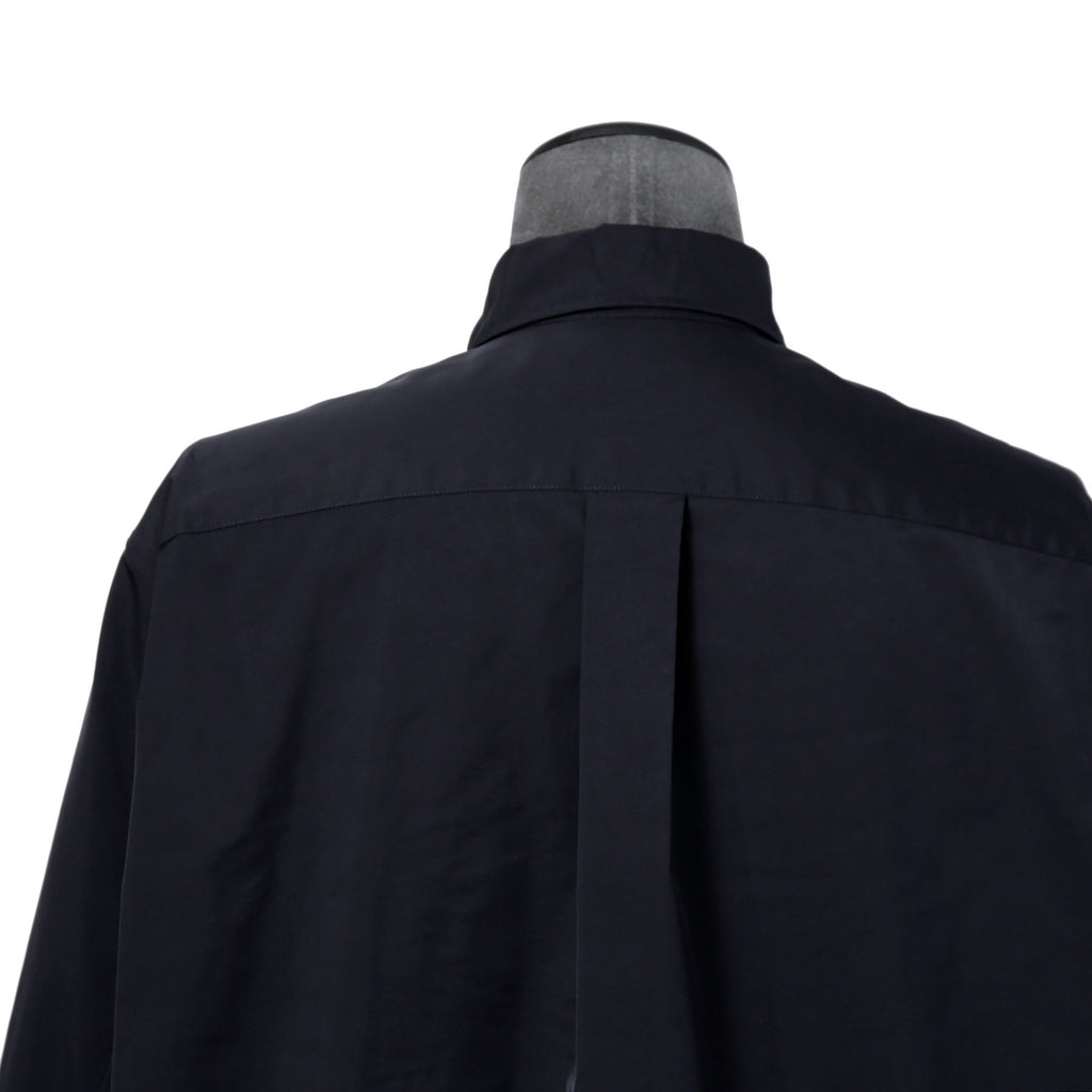 VALENTINO GARAVANI ヴァレンティノ ガラヴァーニ / ルーズフィット ポリエステル プレーンシャツ / TVSABA95CKV / size 38 (NAVY)