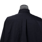 VALENTINO GARAVANI ヴァレンティノ ガラヴァーニ / ルーズフィット ポリエステル プレーンシャツ / TVSABA95CKV / size 38 (NAVY)