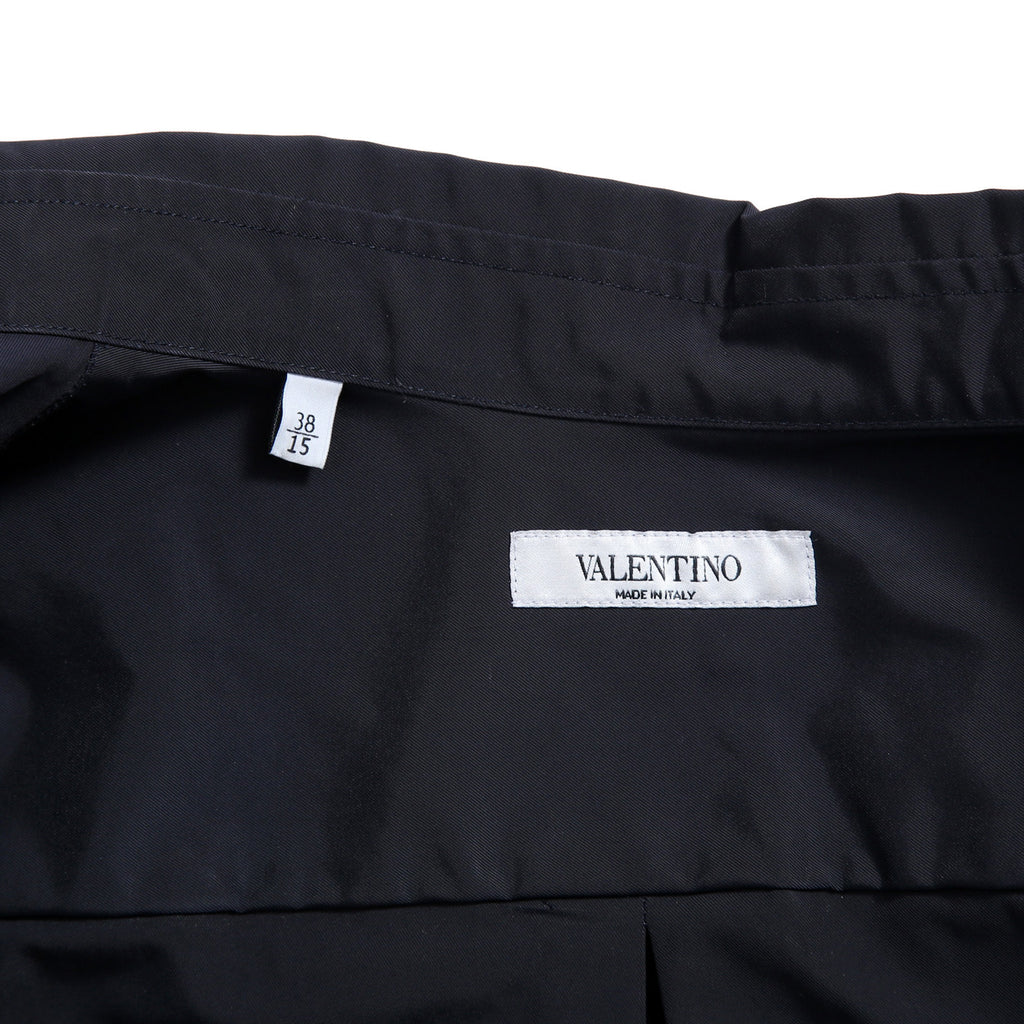 VALENTINO GARAVANI ヴァレンティノ ガラヴァーニ / ルーズフィット ポリエステル プレーンシャツ / TVSABA95CKV / size 38 (NAVY)