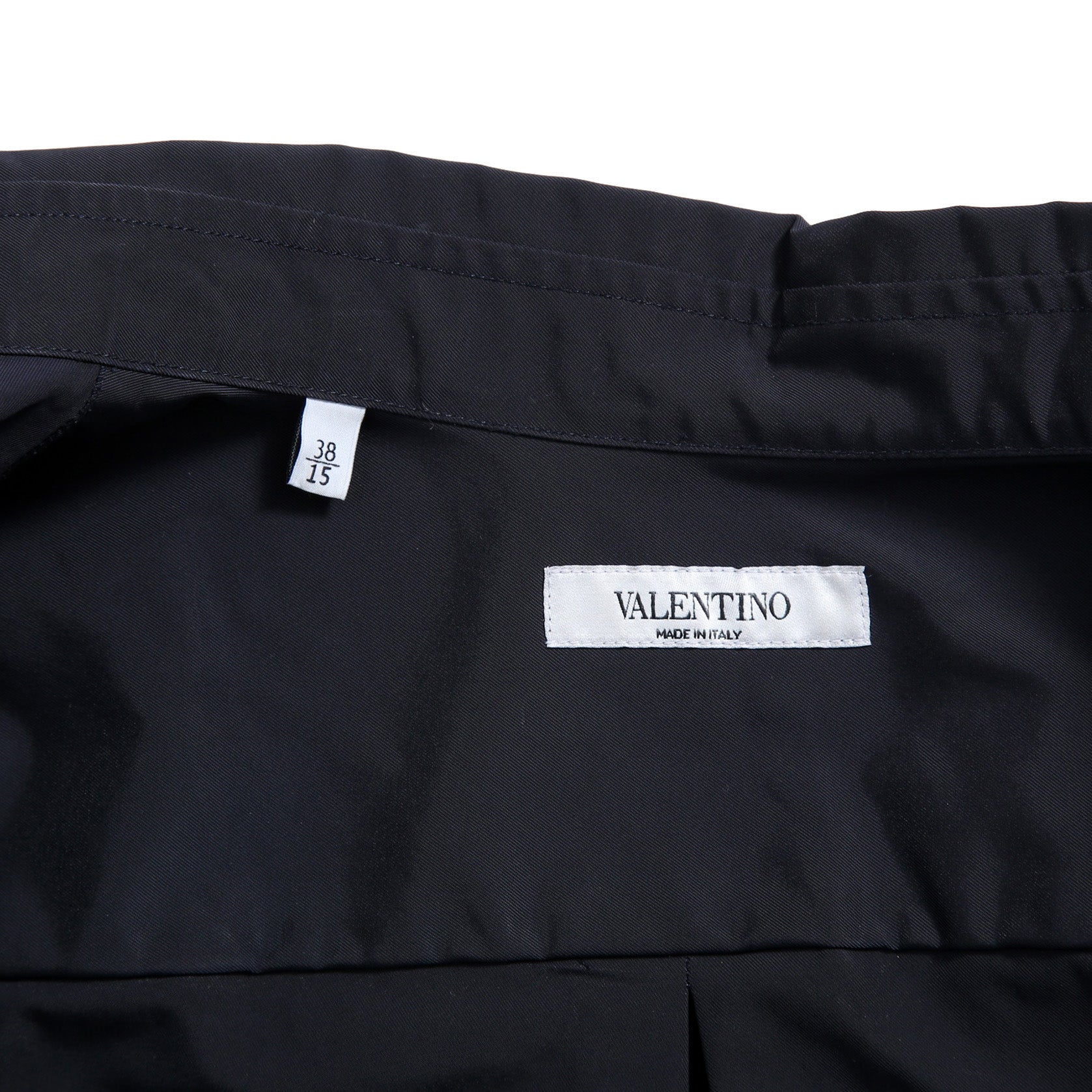 VALENTINO GARAVANI ヴァレンティノ ガラヴァーニ / ルーズフィット ポリエステル プレーンシャツ / TVSABA95CKV / size 38 (NAVY)