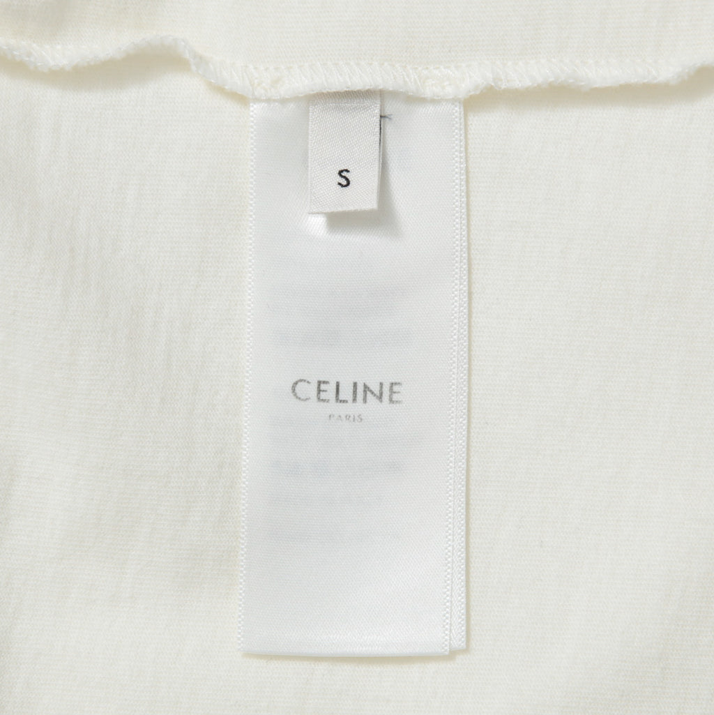 美品 CELINE セリーヌ / celine paris Tシャツ 2X406090K / size S (WHITE)