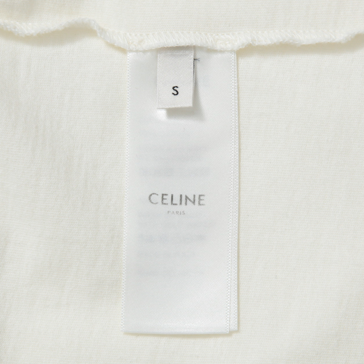 美品 CELINE セリーヌ / celine paris Tシャツ 2X406090K / size S (WHITE)