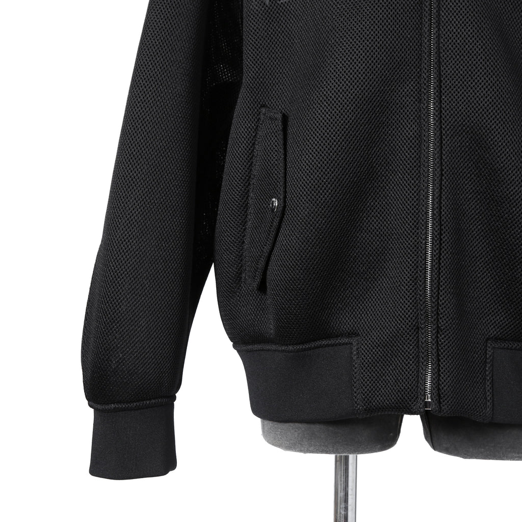 VALENTINO GARAVANI ヴァレンティノ ガラヴァーニ / 21AW 美品 ブラックメッシュ ロゴプリント ルーズフィット ボンバージャケット/ WV0CIK407VH / size 44 (BLACK)