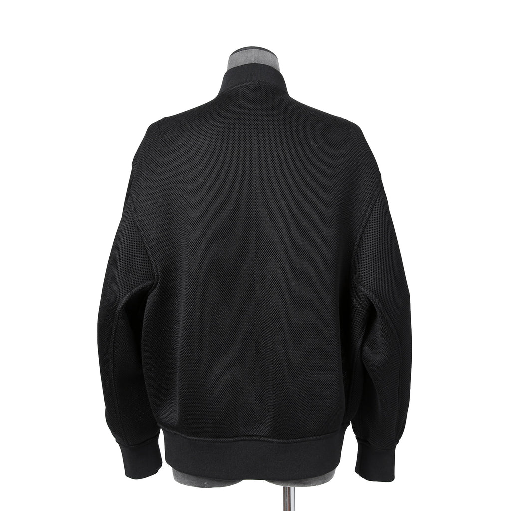 VALENTINO GARAVANI ヴァレンティノ ガラヴァーニ / 21AW 美品 ブラックメッシュ ロゴプリント ルーズフィット ボンバージャケット/ WV0CIK407VH / size 44 (BLACK)