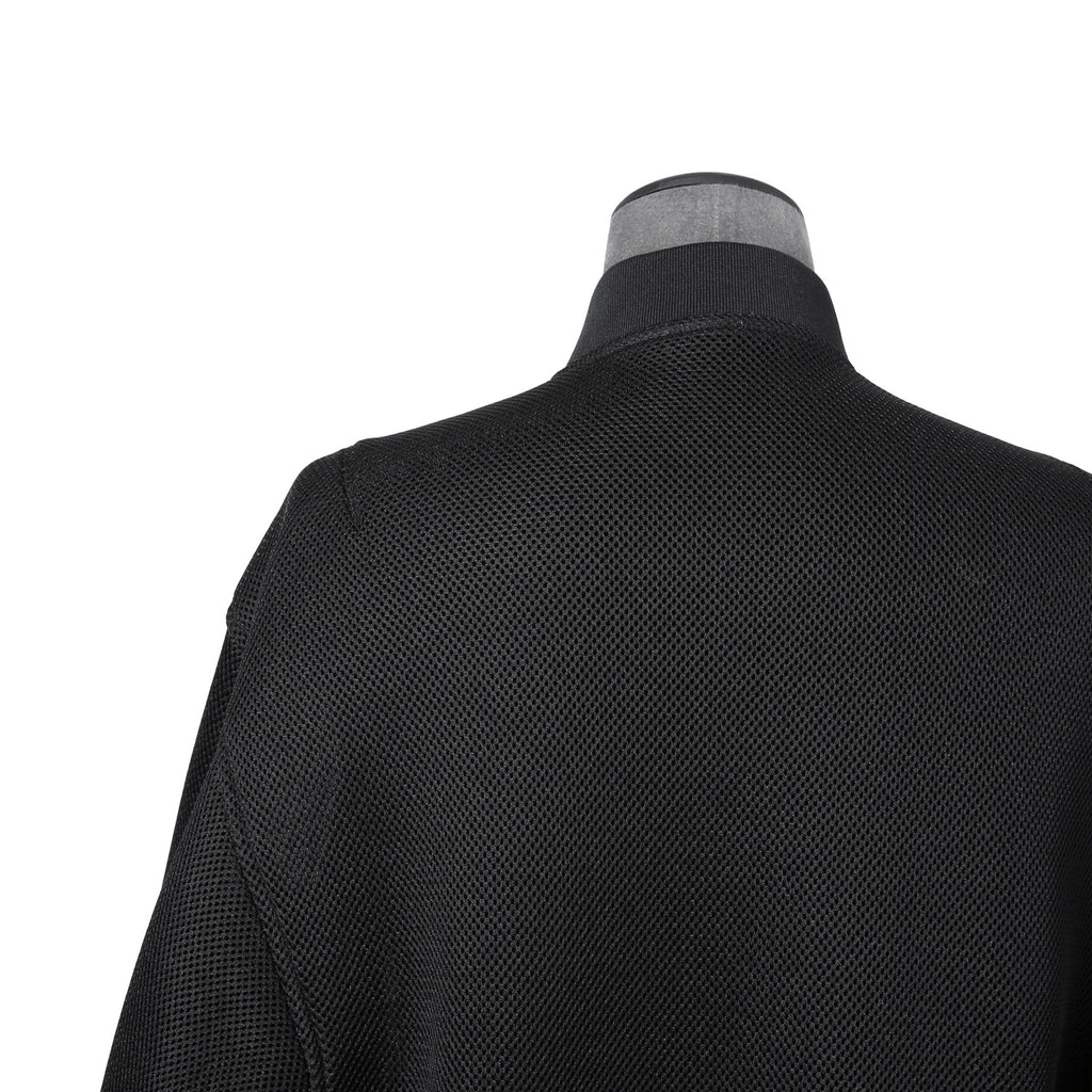 VALENTINO GARAVANI ヴァレンティノ ガラヴァーニ / 21AW 美品 ブラックメッシュ ロゴプリント ルーズフィット ボンバージャケット/ WV0CIK407VH / size 44 (BLACK)