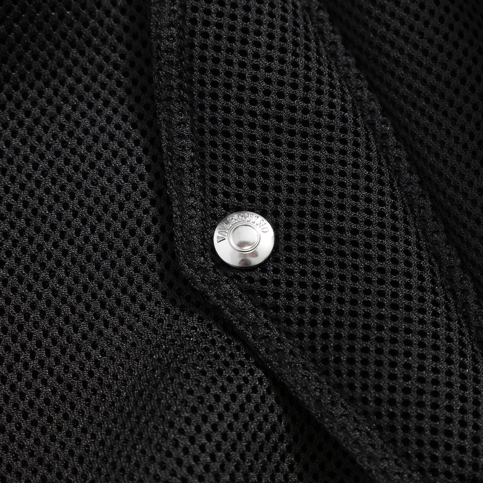 VALENTINO GARAVANI ヴァレンティノ ガラヴァーニ / 21AW 美品 ブラックメッシュ ロゴプリント ルーズフィット ボンバージャケット/ WV0CIK407VH / size 44 (BLACK)