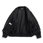 VALENTINO GARAVANI ヴァレンティノ ガラヴァーニ / 21AW 美品 ブラックメッシュ ロゴプリント ルーズフィット ボンバージャケット/ WV0CIK407VH / size 44 (BLACK)