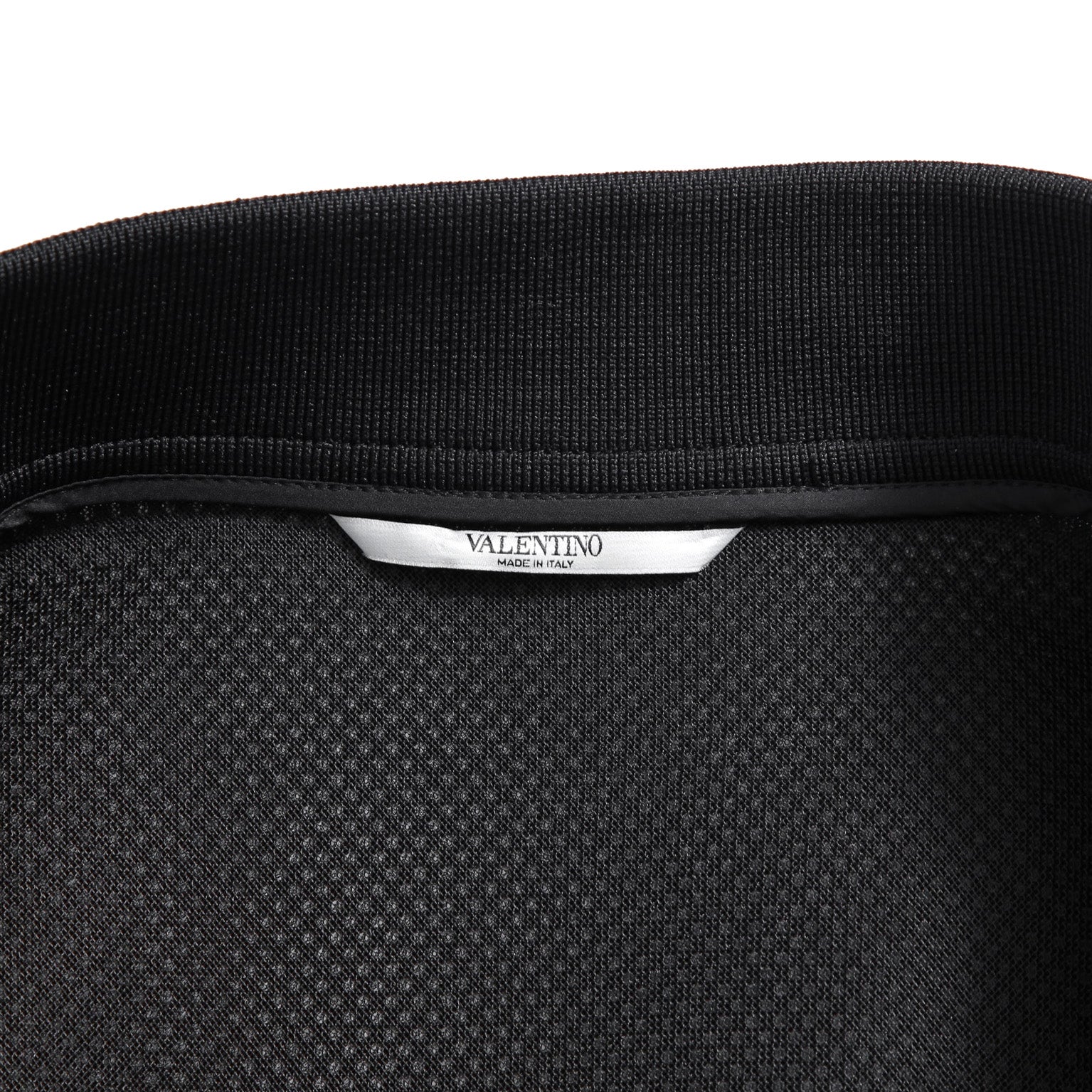 VALENTINO GARAVANI ヴァレンティノ ガラヴァーニ / 21AW 美品 ブラックメッシュ ロゴプリント ルーズフィット ボンバージャケット/ WV0CIK407VH / size 44 (BLACK)