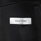 VALENTINO GARAVANI ヴァレンティノ ガラヴァーニ / 21AW 美品 ブラックメッシュ ロゴプリント ルーズフィット ボンバージャケット/ WV0CIK407VH / size 44 (BLACK)