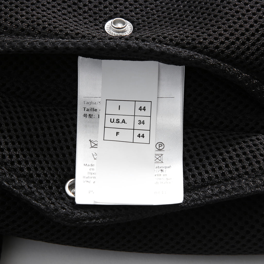 VALENTINO GARAVANI ヴァレンティノ ガラヴァーニ / 21AW 美品 ブラックメッシュ ロゴプリント ルーズフィット ボンバージャケット/ WV0CIK407VH / size 44 (BLACK)