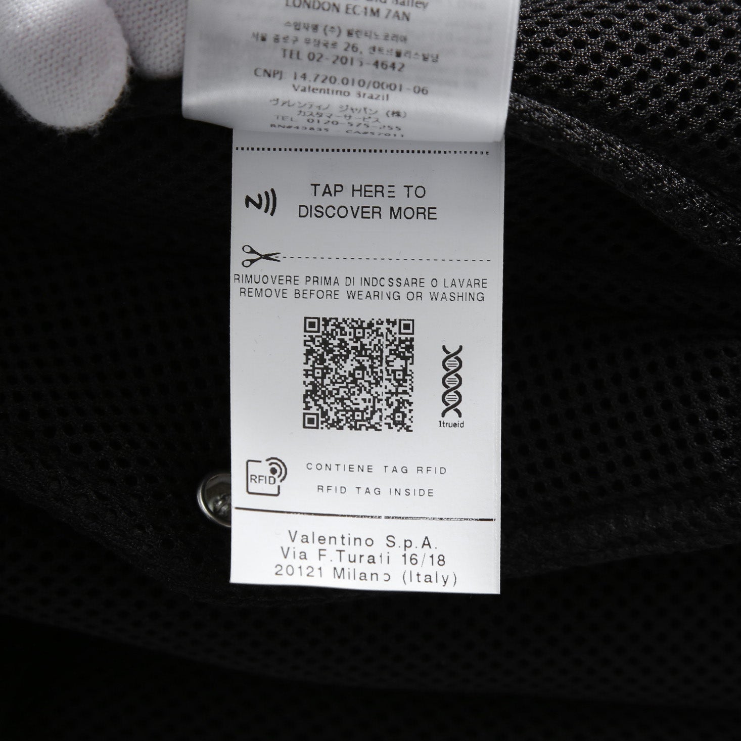 VALENTINO GARAVANI ヴァレンティノ ガラヴァーニ / 21AW 美品 ブラックメッシュ ロゴプリント ルーズフィット ボンバージャケット/ WV0CIK407VH / size 44 (BLACK)