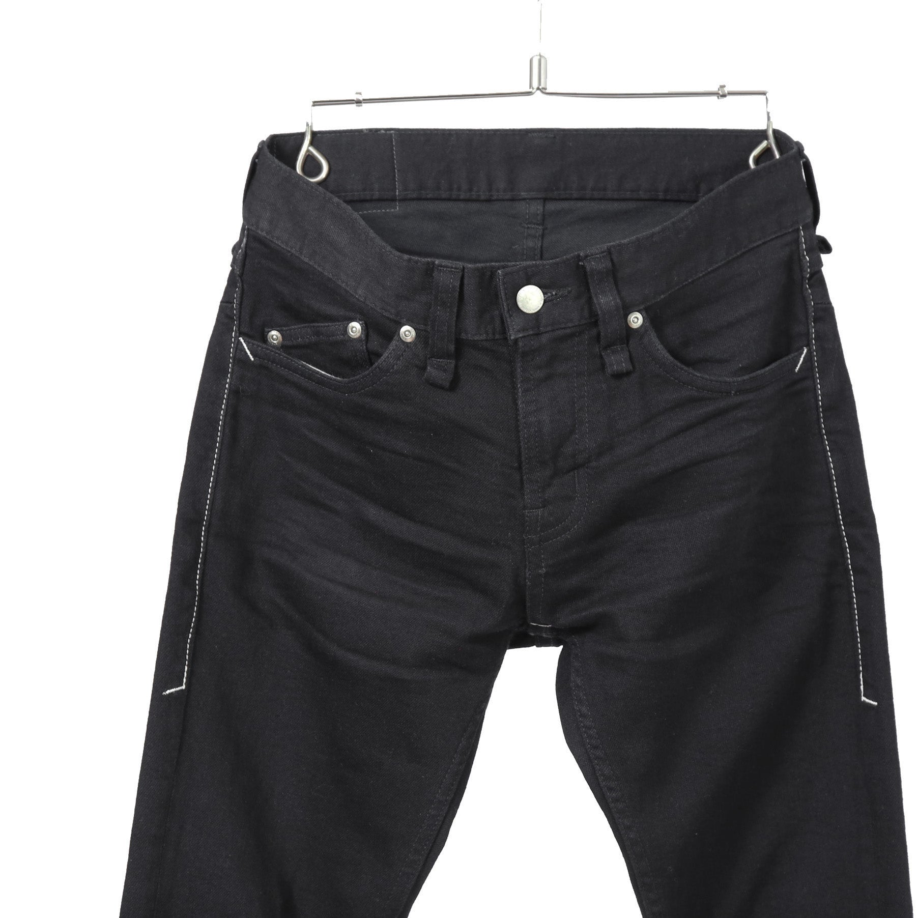 STRUM ストラム / 21SS 美品 11oz オーガニックコットン ストレッチデニム SKINNY JOHN スキニー ワンウォッシュ / size 28 (BLACK )