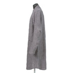 DEVOA デヴォア / 23SS ラミー アナトミカル ロング シャツ コート / size 2 (Vintage Blue)