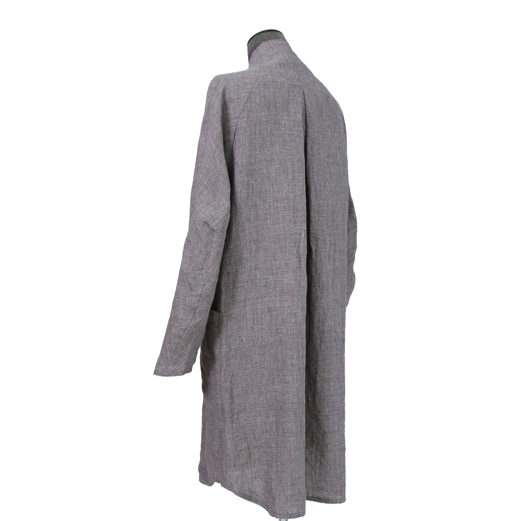 DEVOA デヴォア / 23SS ラミー アナトミカル ロング シャツ コート / size 2 (Vintage Blue)