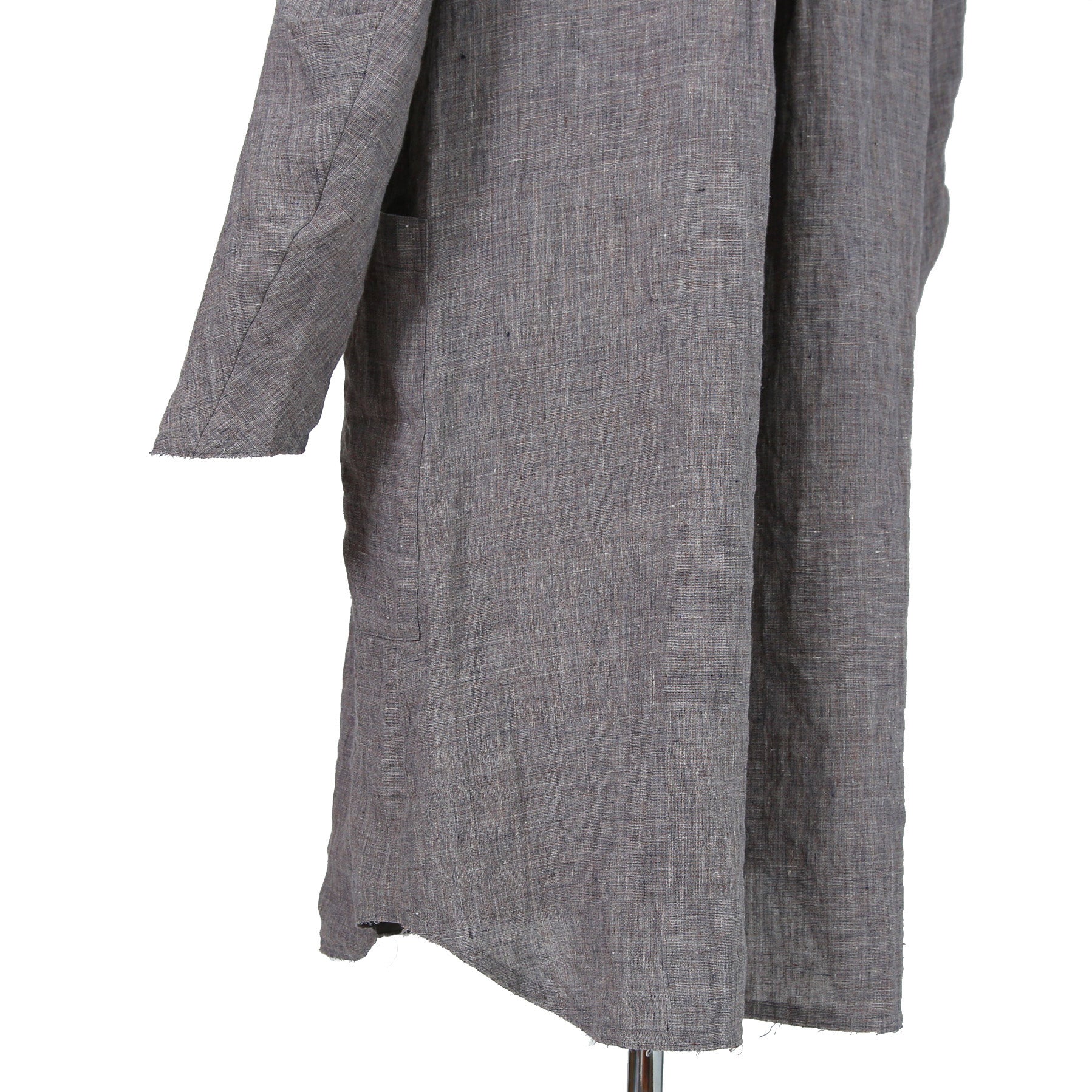 DEVOA デヴォア / 23SS ラミー アナトミカル ロング シャツ コート / size 2 (Vintage Blue)