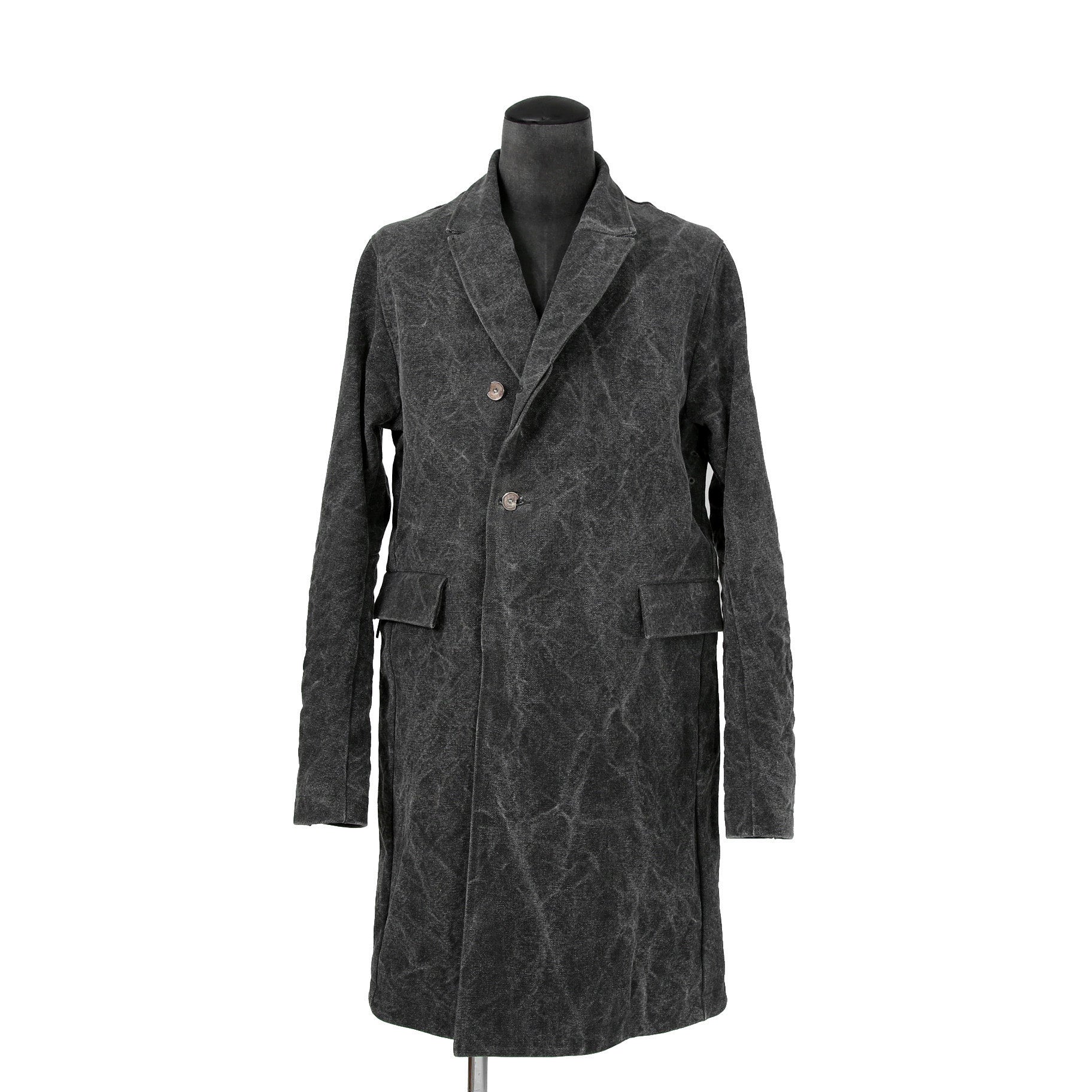 新品 taichimurakami タイチムラカミ / 24AW DOUBLE BREASTED WORK COAT  / size 6 (WASHED BLACK)