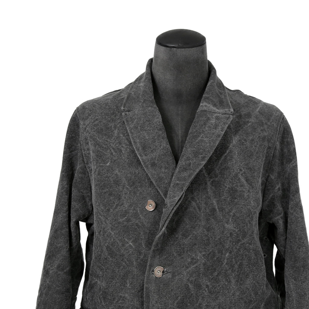 新品 taichimurakami タイチムラカミ / 24AW DOUBLE BREASTED WORK COAT  / size 6 (WASHED BLACK)