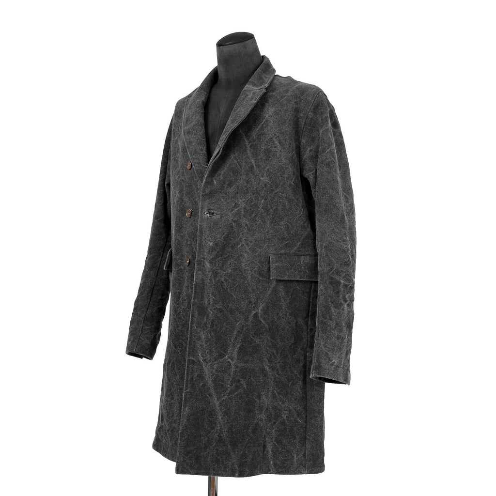 新品 taichimurakami タイチムラカミ / 24AW DOUBLE BREASTED WORK COAT  / size 6 (WASHED BLACK)