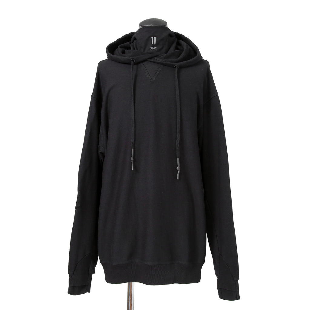 11 BY BORIS BIDJAN SABERI x Reebok LTD / 255SS 美品 CONSTRUCTED SWEAT HOODIE / size L (BLACK)