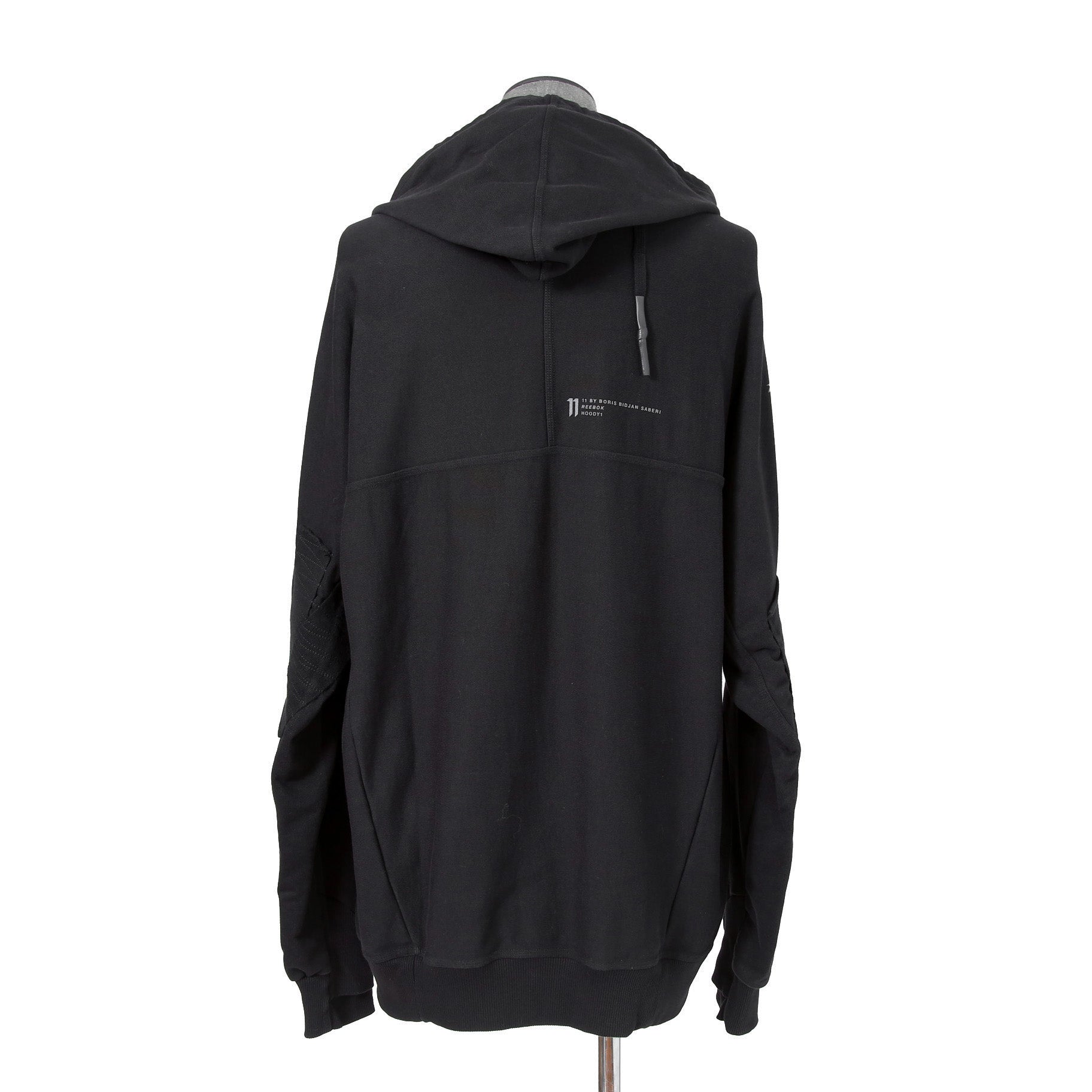 11 BY BORIS BIDJAN SABERI x Reebok LTD / 255SS 美品 CONSTRUCTED SWEAT HOODIE / size L (BLACK)