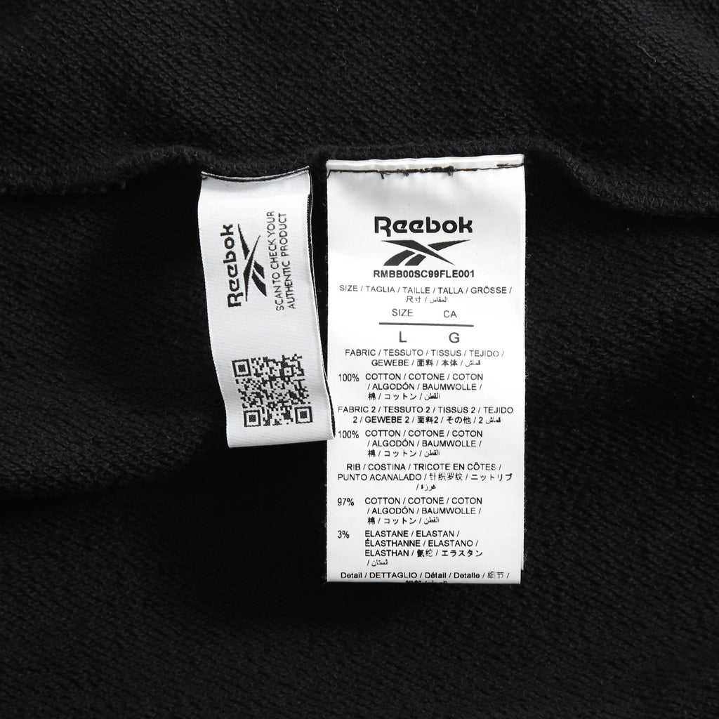 11 BY BORIS BIDJAN SABERI x Reebok LTD / 255SS 美品 CONSTRUCTED SWEAT HOODIE / size L (BLACK)
