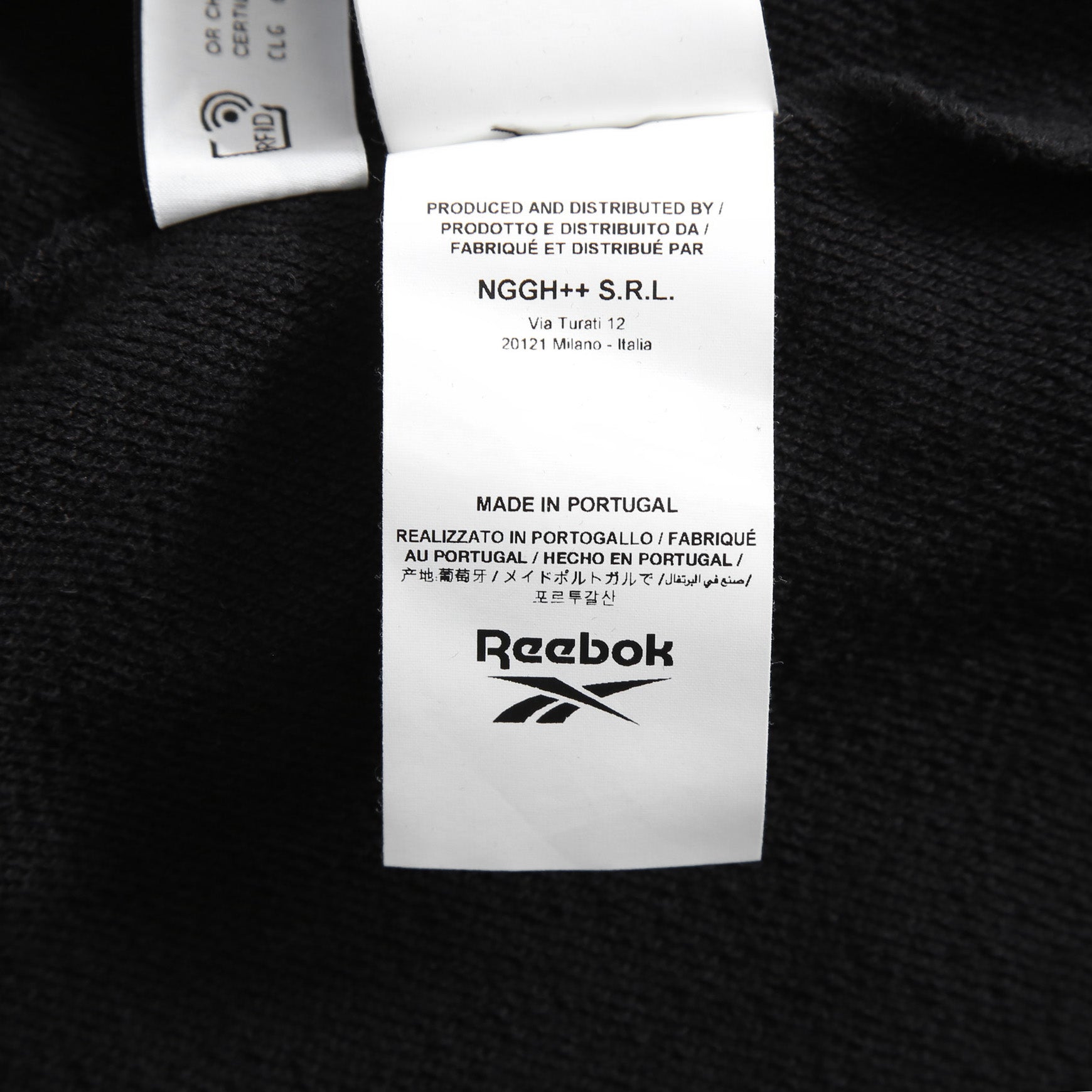 11 BY BORIS BIDJAN SABERI x Reebok LTD / 255SS 美品 CONSTRUCTED SWEAT HOODIE / size L (BLACK)