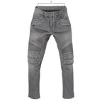 BALMAN バルマン / ストレッチ バイカー デニム  / スキニーパンツ  / size 29 (GRAY)