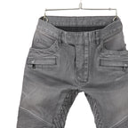 BALMAN バルマン / ストレッチ バイカー デニム  / スキニーパンツ  / size 29 (GRAY)