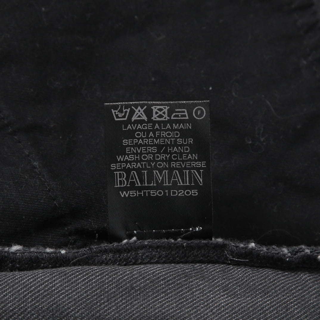 BALMAN バルマン / ストレッチ バイカー デニム  / スキニーパンツ  / size 29 (GRAY)