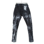 BALMAN PARIS バルマン パリ / タイダイ染め ストレッチ バイカー デニム / スキニーパンツ / size 28 (BLACK)