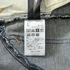STRUM ストラム / 美品 22AW 12.5oz オーガニックコットン ストレッチデニム TIGHT JOE タイトストレート クラッシュ + リペア / size 30 (INDIGO)