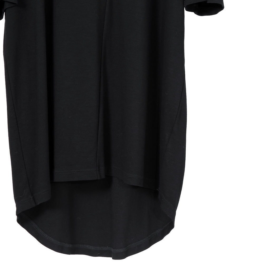 LEMURIA レムリア / BIAS HENRY NECK S/S TOP / DELAVIS PUNCH ROME / size FREE (BLACK)